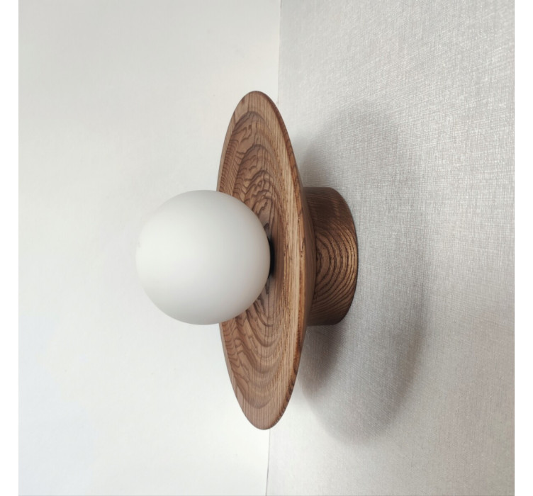 Бра лофт на стіну з ясеню Орбіт2 (Walnut)5